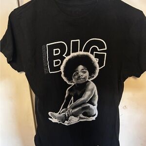 Black Graphic T-Shirt with The Notorious B.I.G. Design